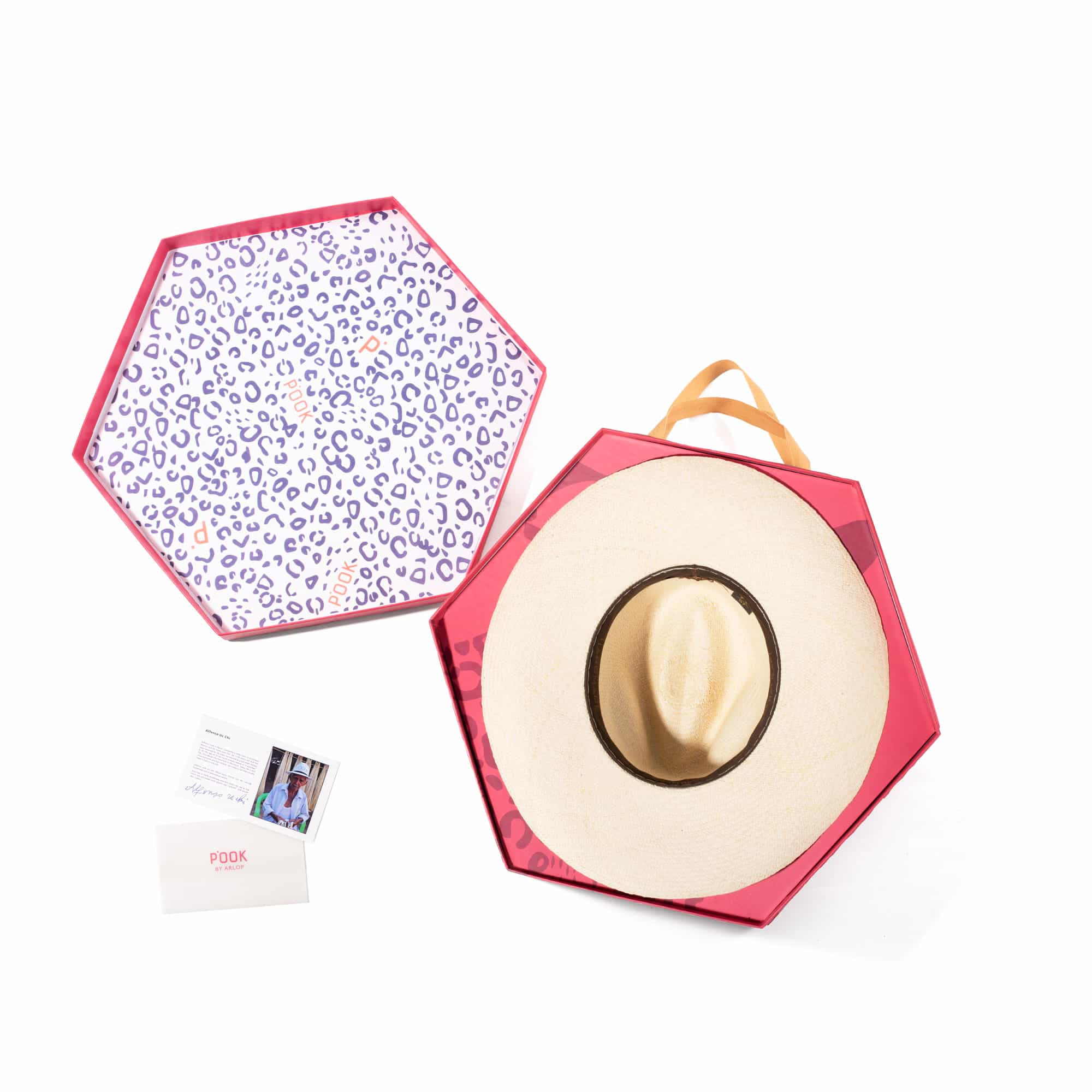 Sombrero Riviera Hat - Natural en caja